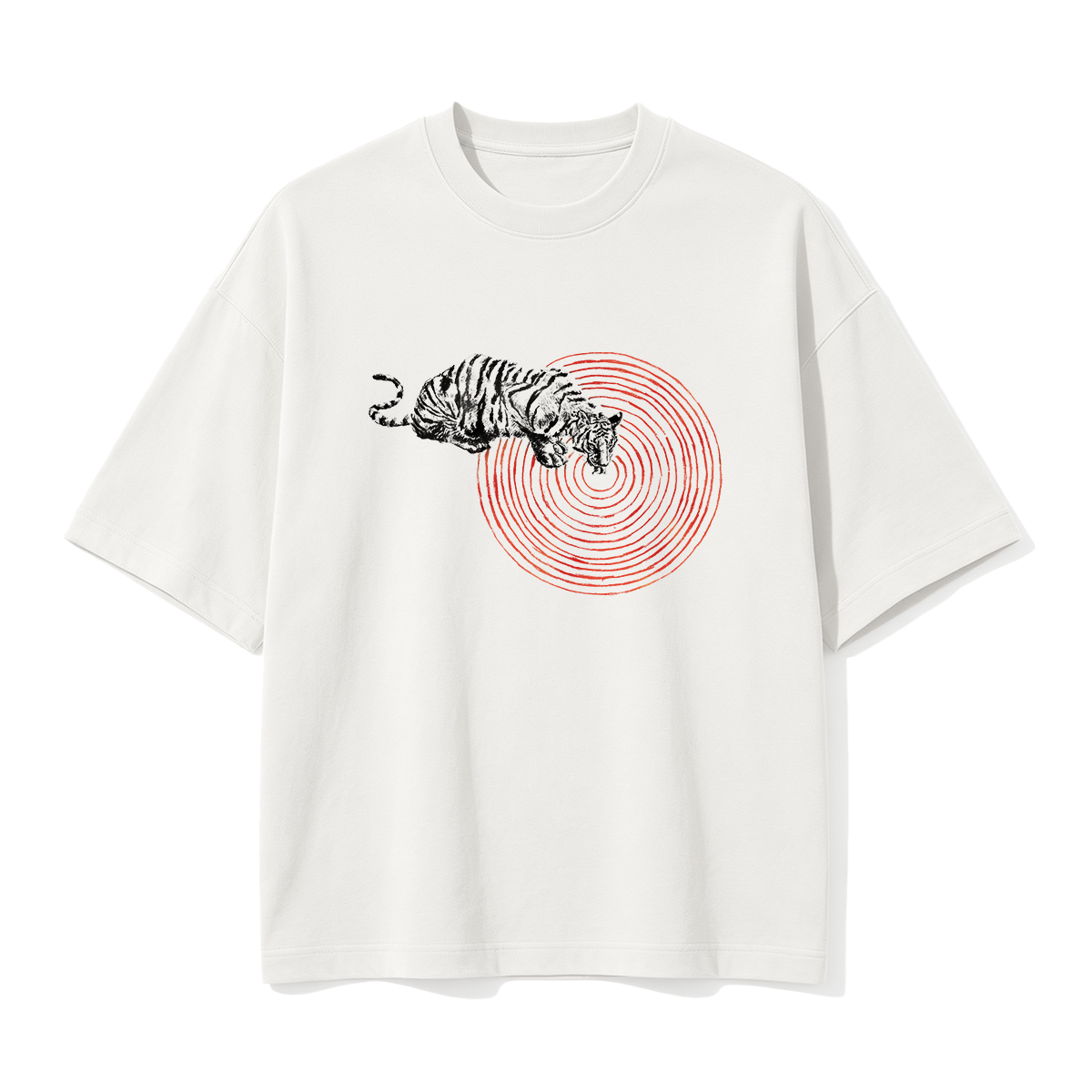 Concentric Circle Oversized T-shirt