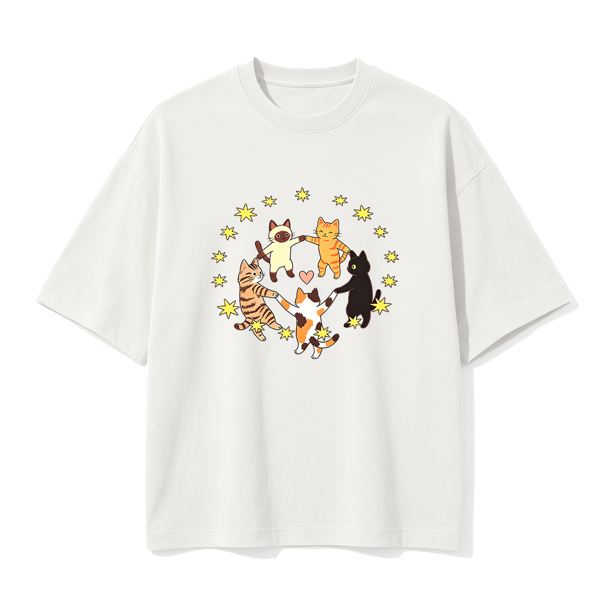 Dancing Cats Oversized T-shirt