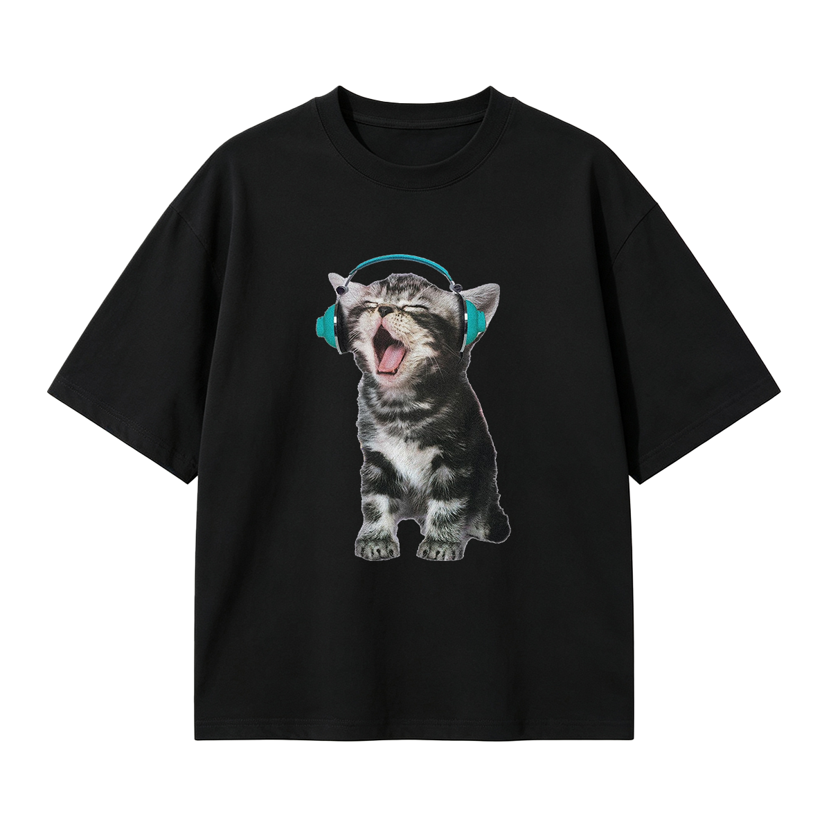 Rock Out Kitty Vintage Oversized T-shirt