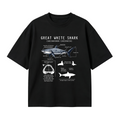 Great White Shark Anatomy Oversized T-shirt