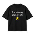 God bless my chungus life Oversized T-shirt