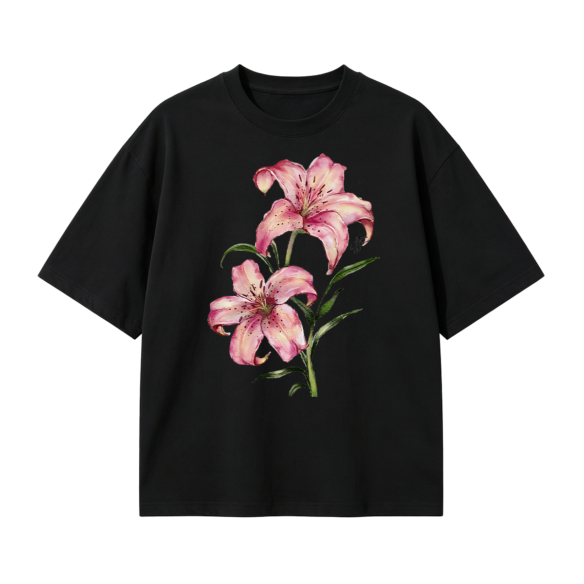 Watercolor lily flowers T-shirt