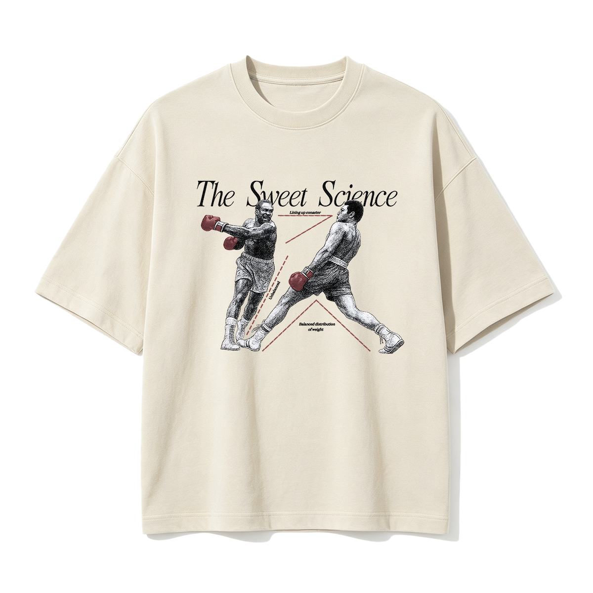 The Sweet Science Boxing Diagram T-shirt