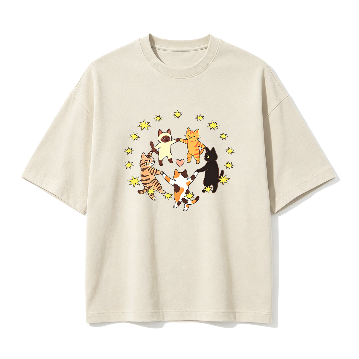 Dancing Cats Oversized T-shirt