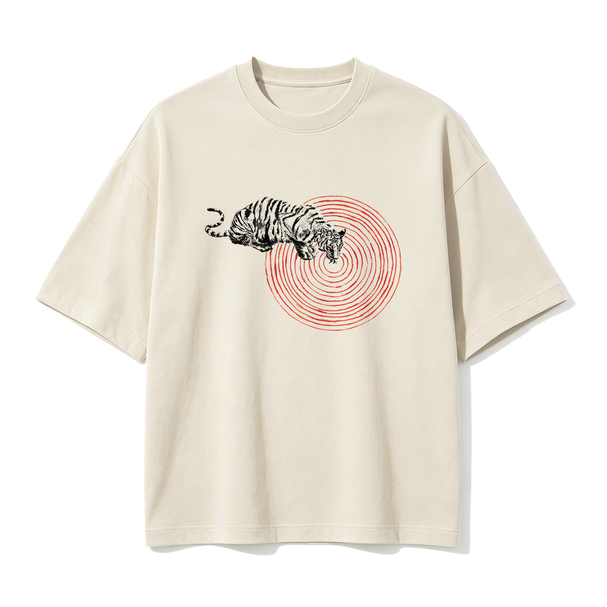 Concentric Circle Oversized T-shirt