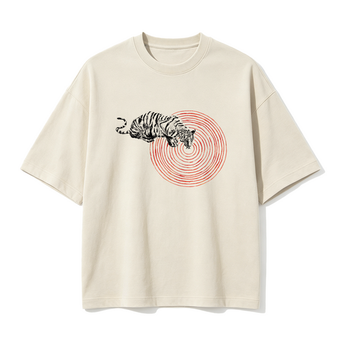 Concentric Circle Oversized T-shirt