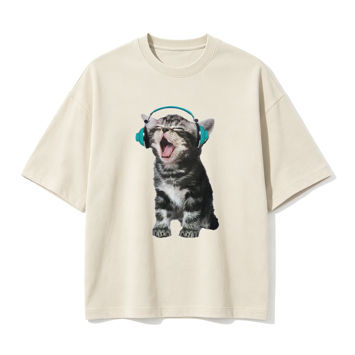 Rock Out Kitty Vintage Oversized T-shirt