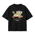 Fish Go With The Flow Oversized T-shirt