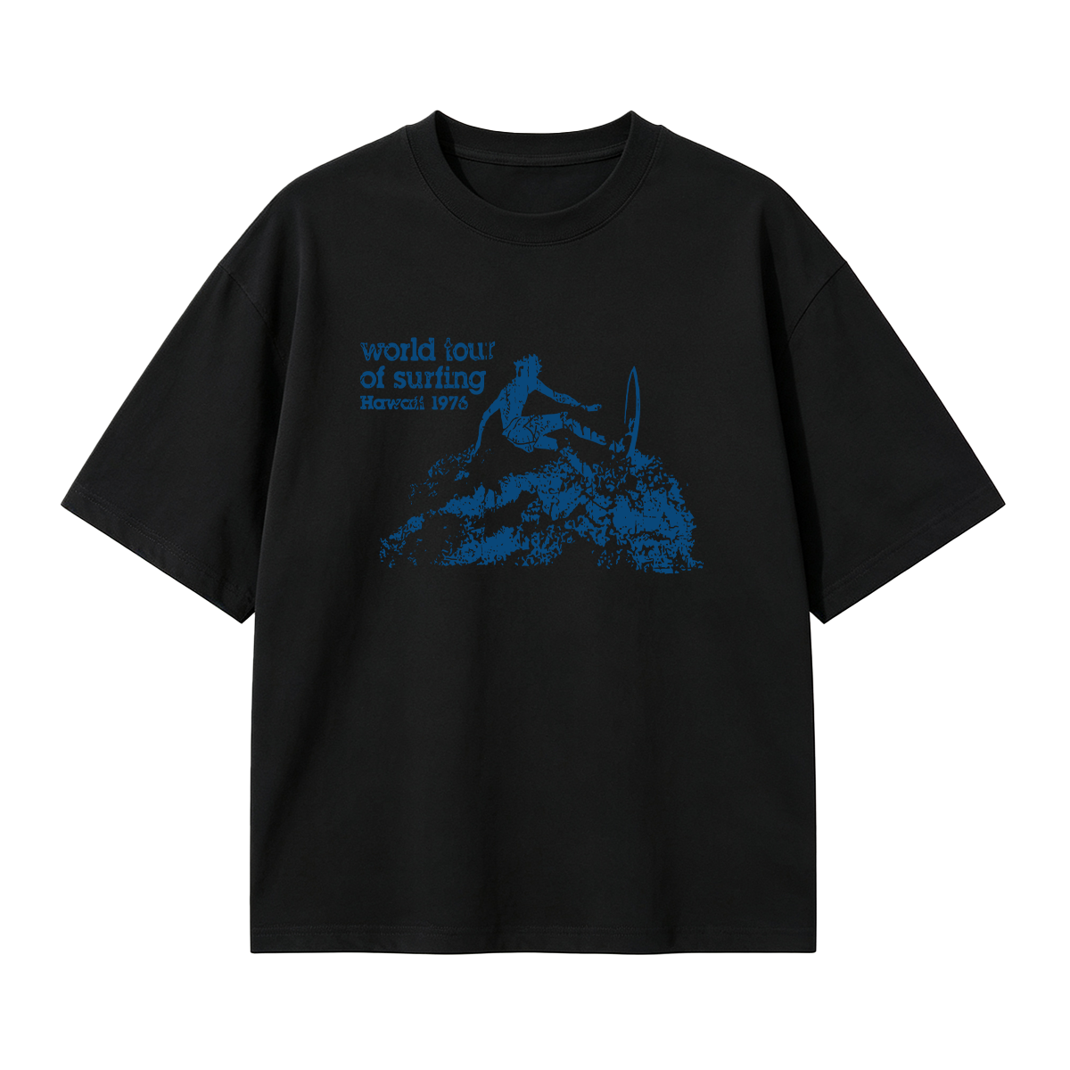 world tour of surfing Hawaii 1976 T-shirt