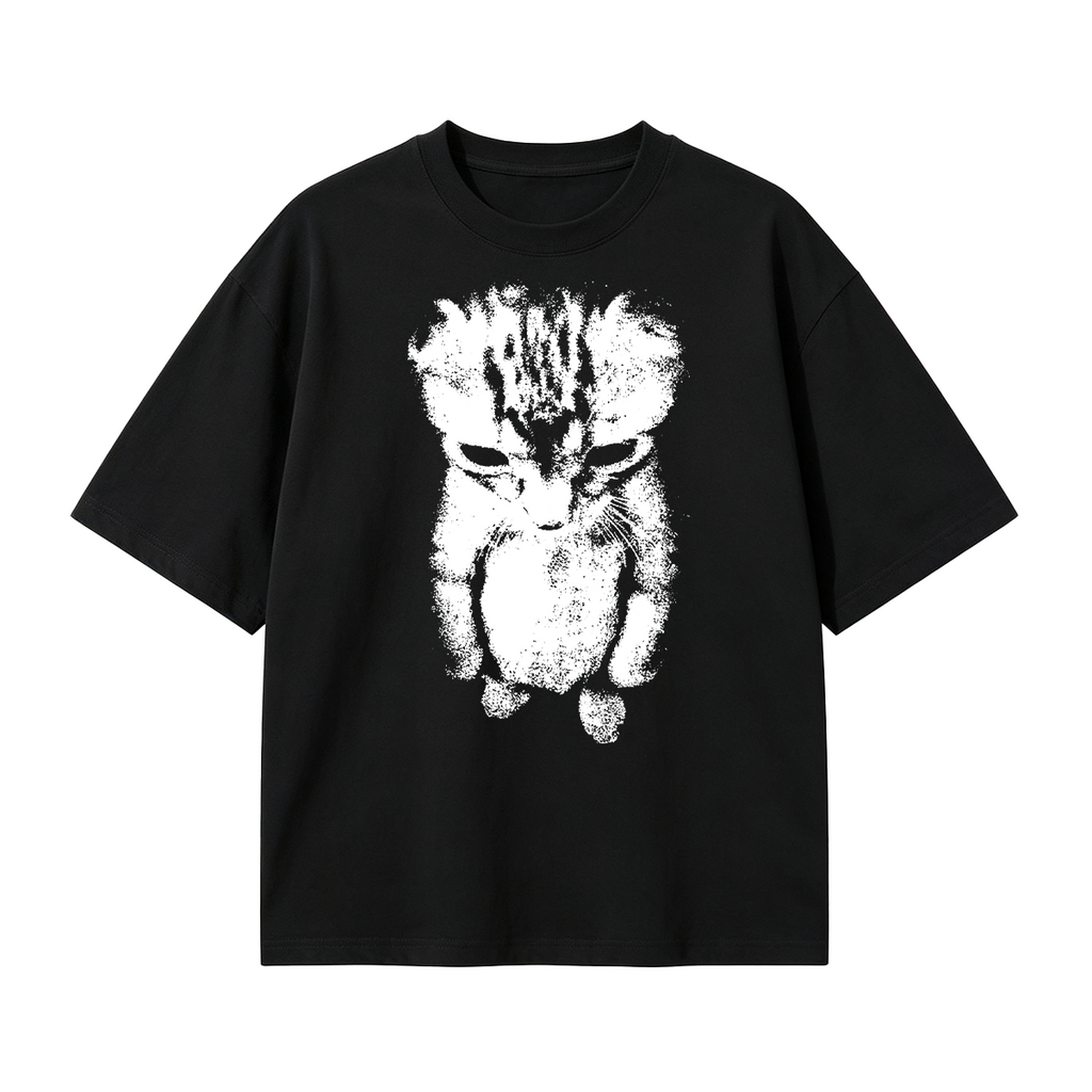 Cat Vintage Oversized T-shirt