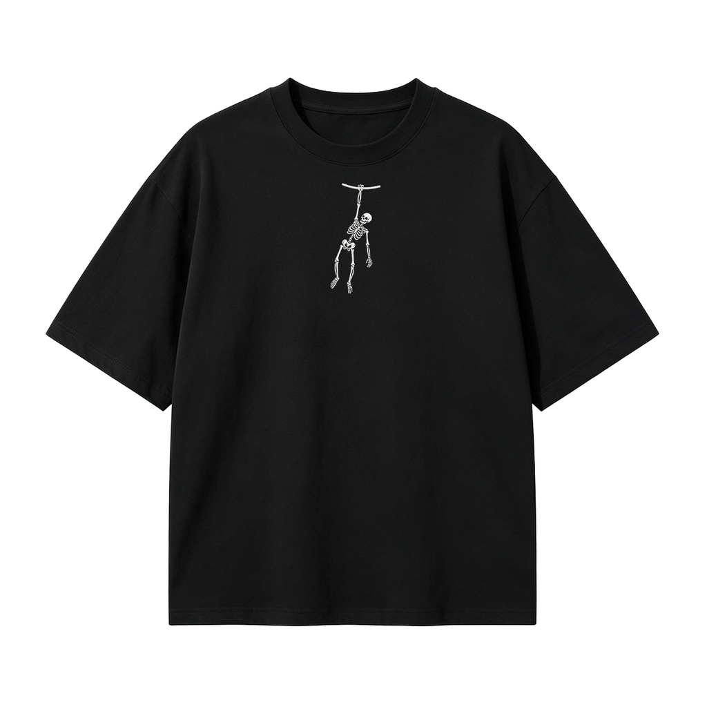 Spooky Season Skeleton Embroidered Halloween T-shirt