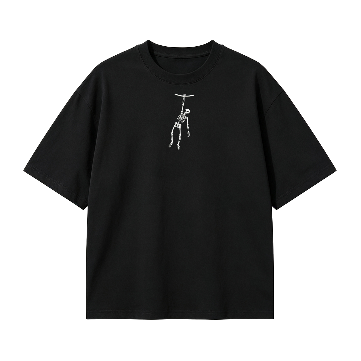 Spooky Season Skeleton Embroidered Halloween T-shirt