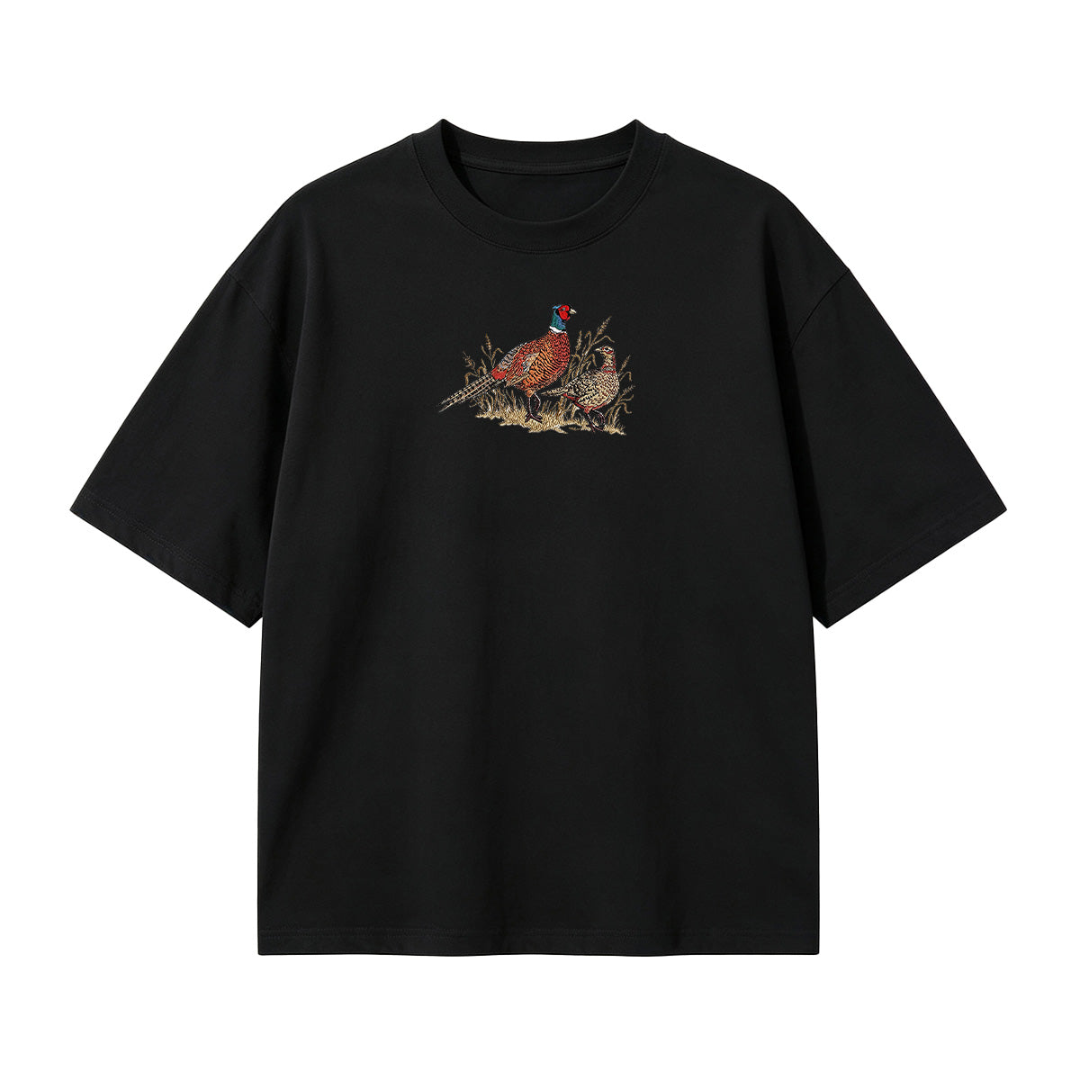 Embroidered Pheasant  T-shirt