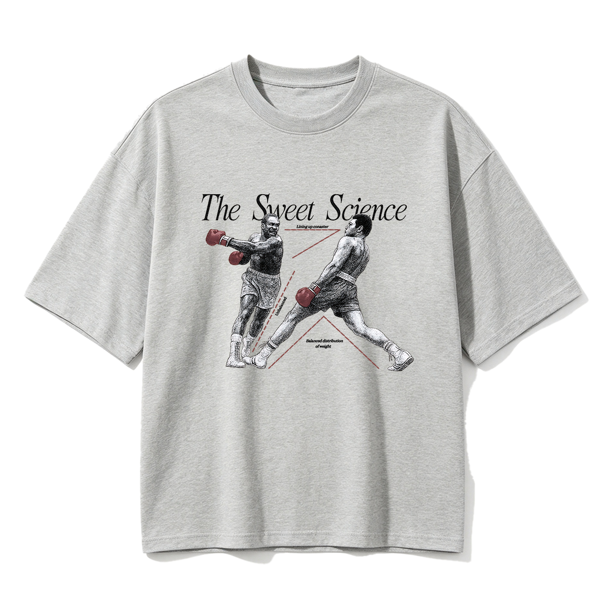 The Sweet Science Boxing Diagram T-shirt