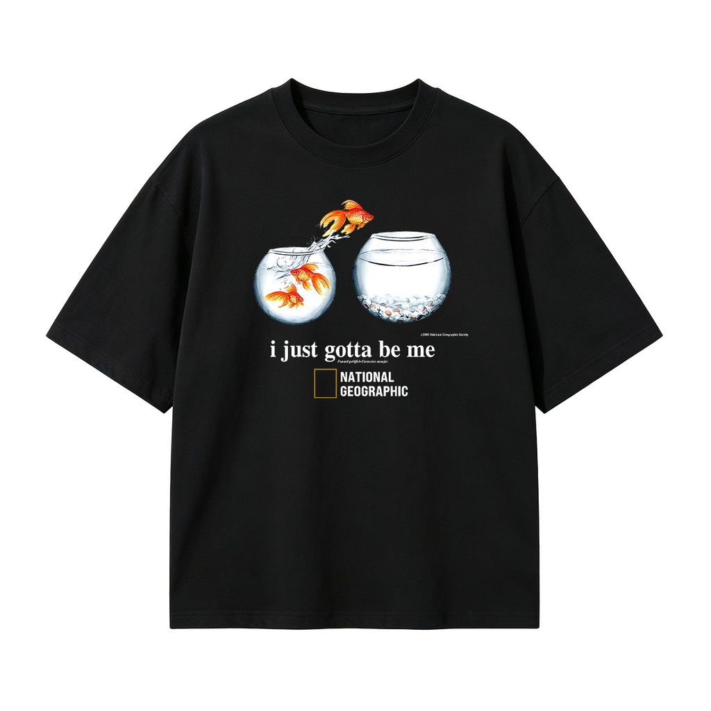 I Just Gotta Be Me Flying Goldfish Oversized T-shirt