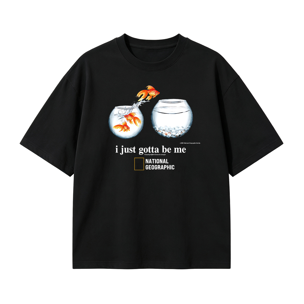 I Just Gotta Be Me Flying Goldfish Oversized T-shirt