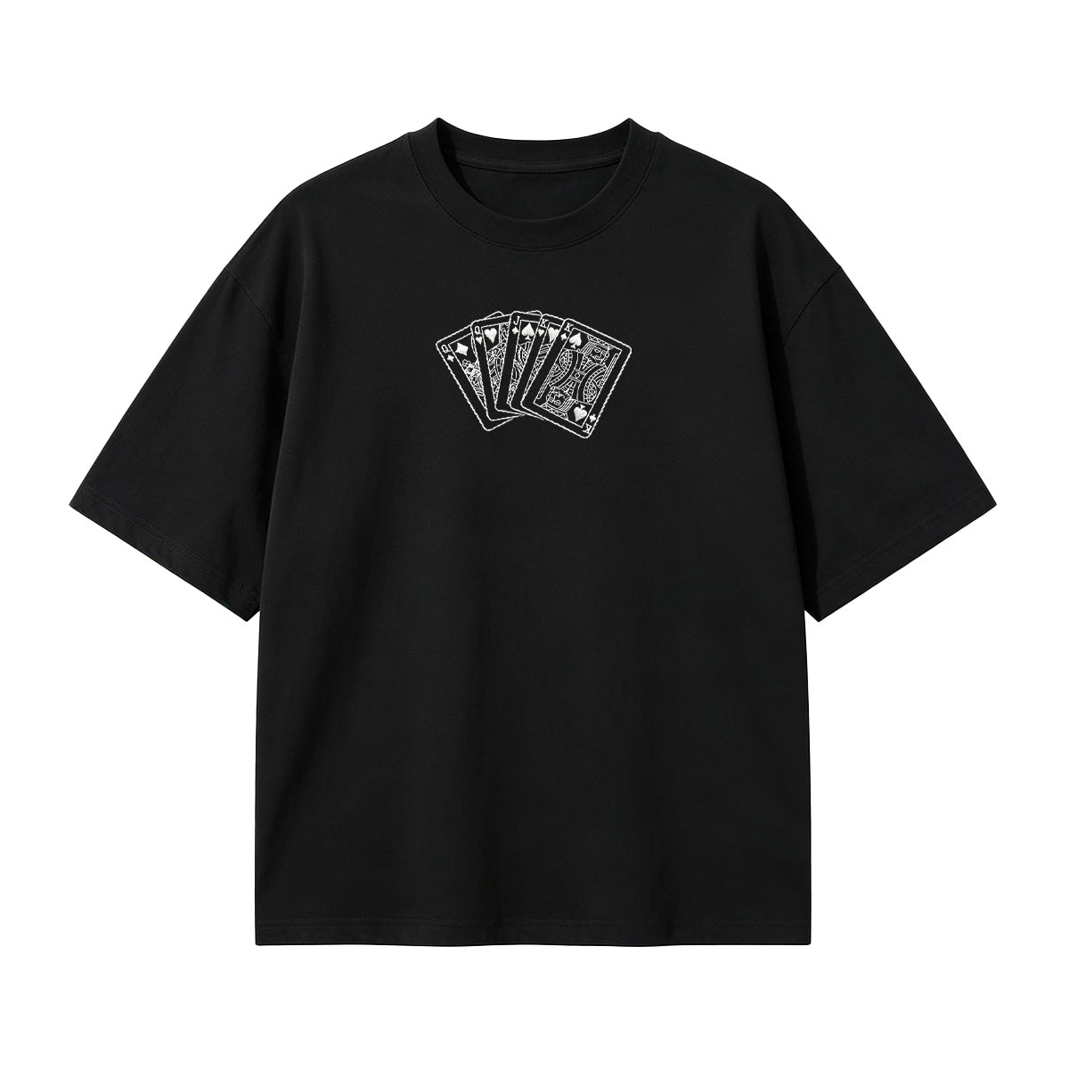 Embroidered Poker King T-shirt