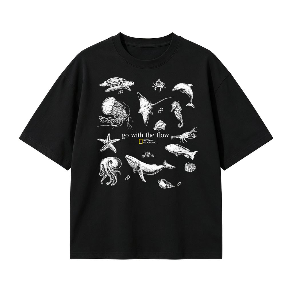 Go with the flow  Oversized T-shirt