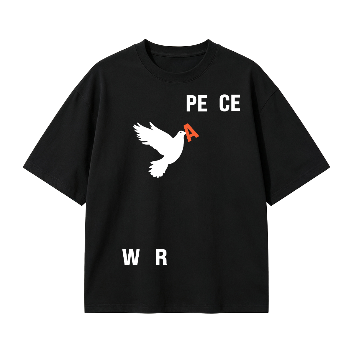 Peace & War Cotton Oversized T-shirt