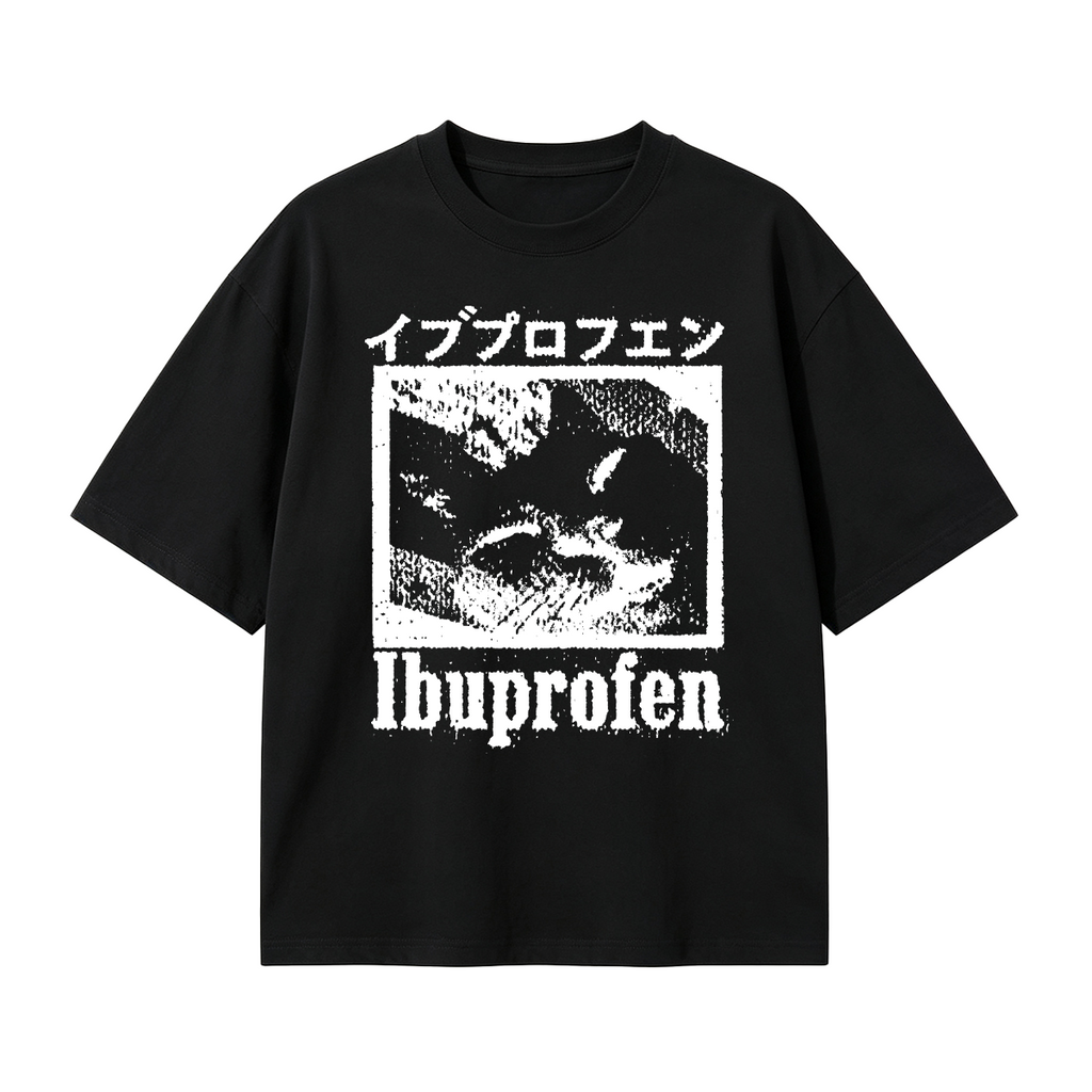 Cat Ibuprofen Oversized T-shirt
