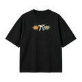 Embroidered Halloween Coquette Pumpkins T-shirt