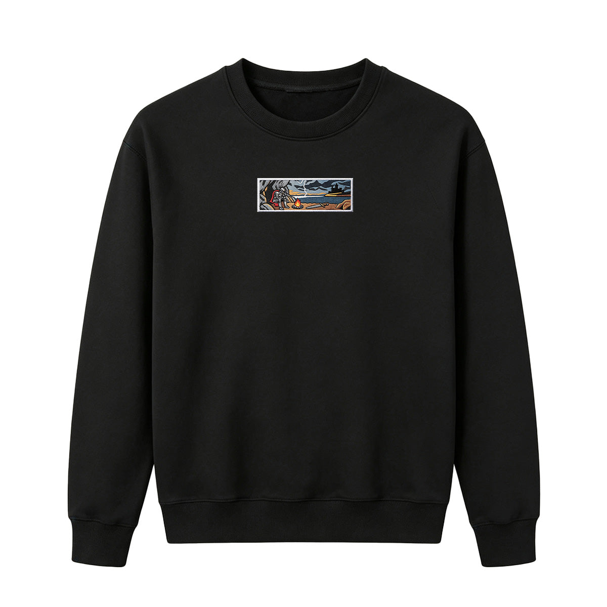 Embroidered Dark Fantay Sweatshirt