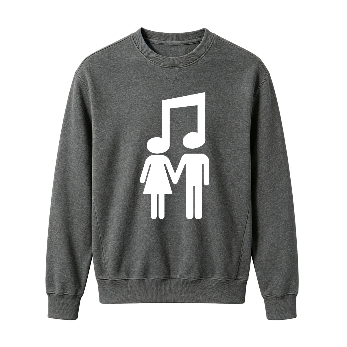Music Note Couple Oversized T-shirt