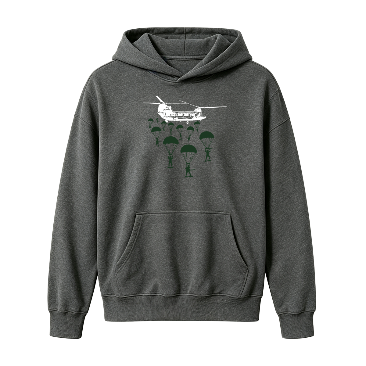 Paratroopers With Chinook Helicopter Oversized T-shirt