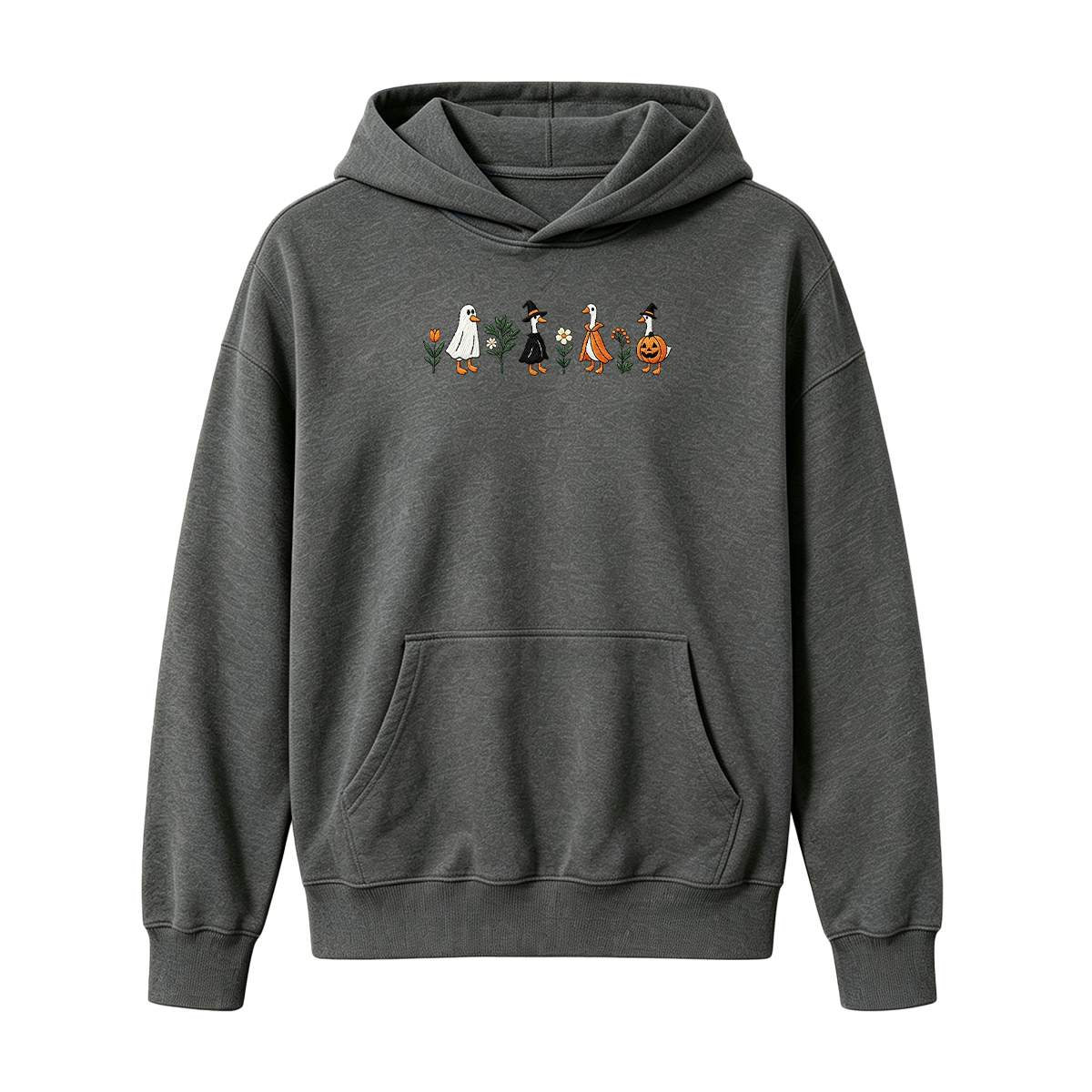 Embroidered Spooky Goose Halloween Hoodie