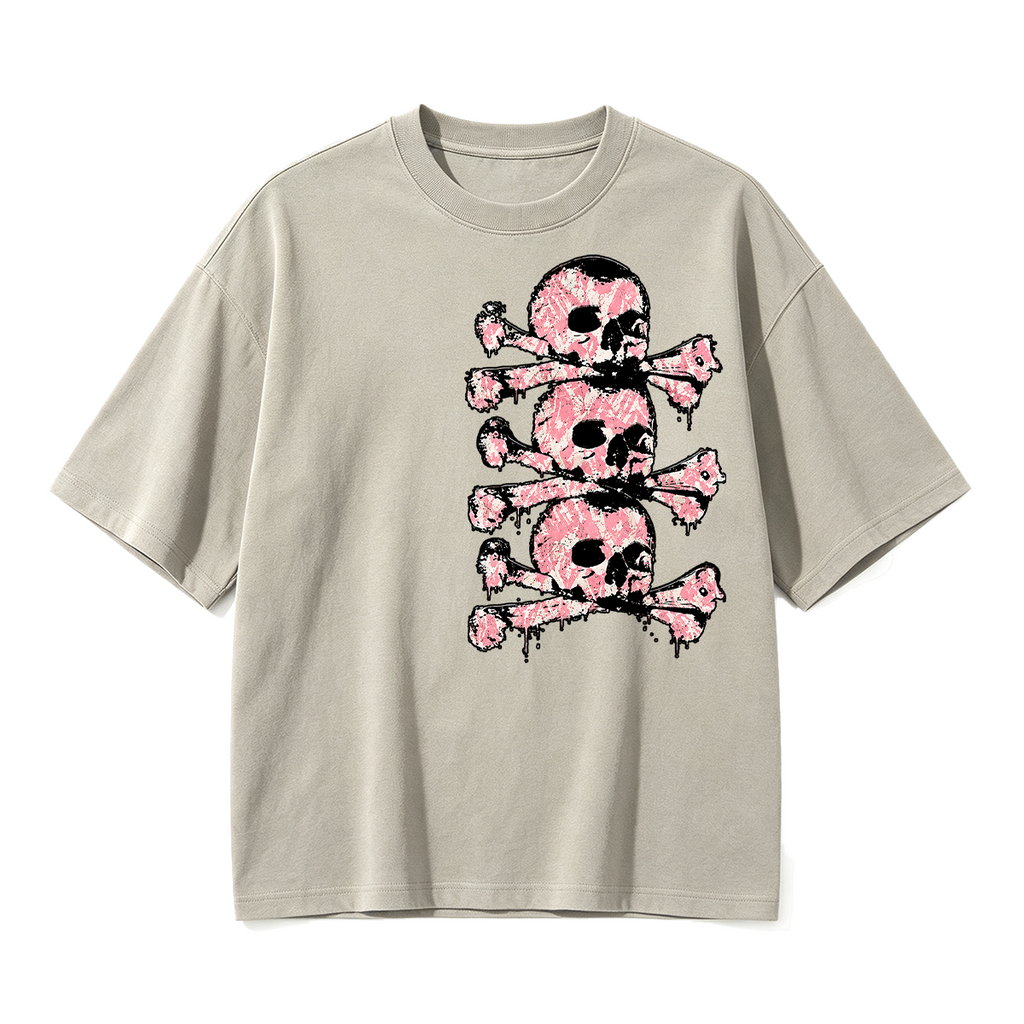 Y2k Skull Oversized T-shirt