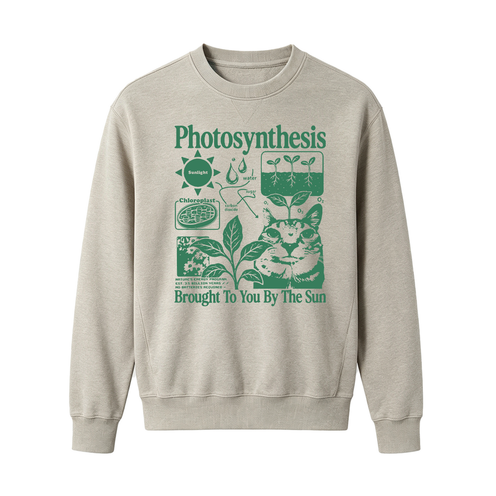 Photosynthesis Cat Oversized T-shirt