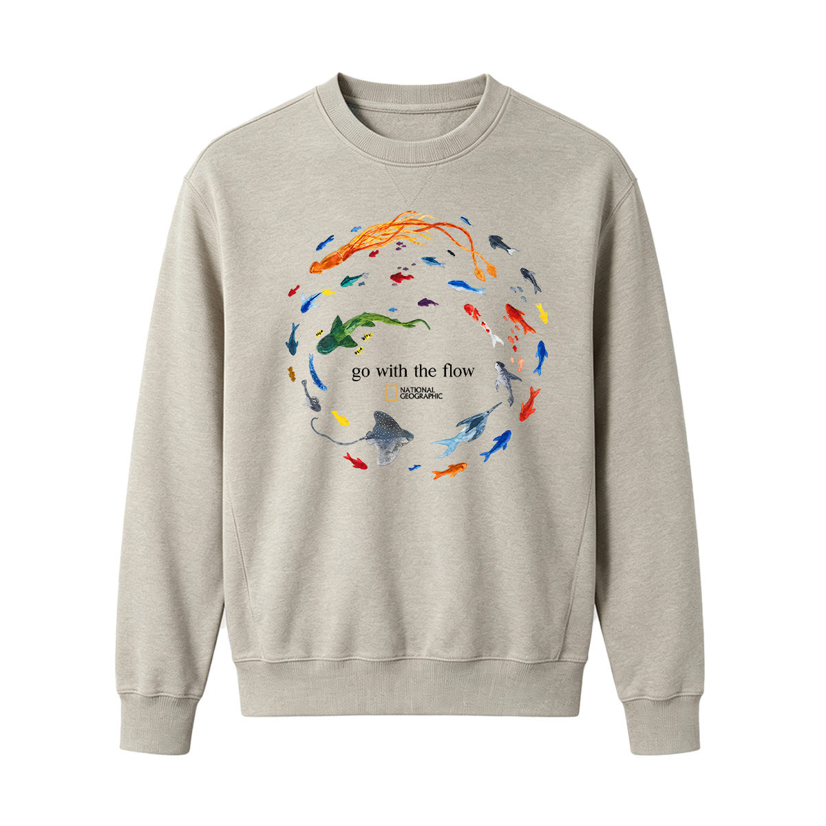 Marine Animals 'Go With The Flow Oversized T-shirt