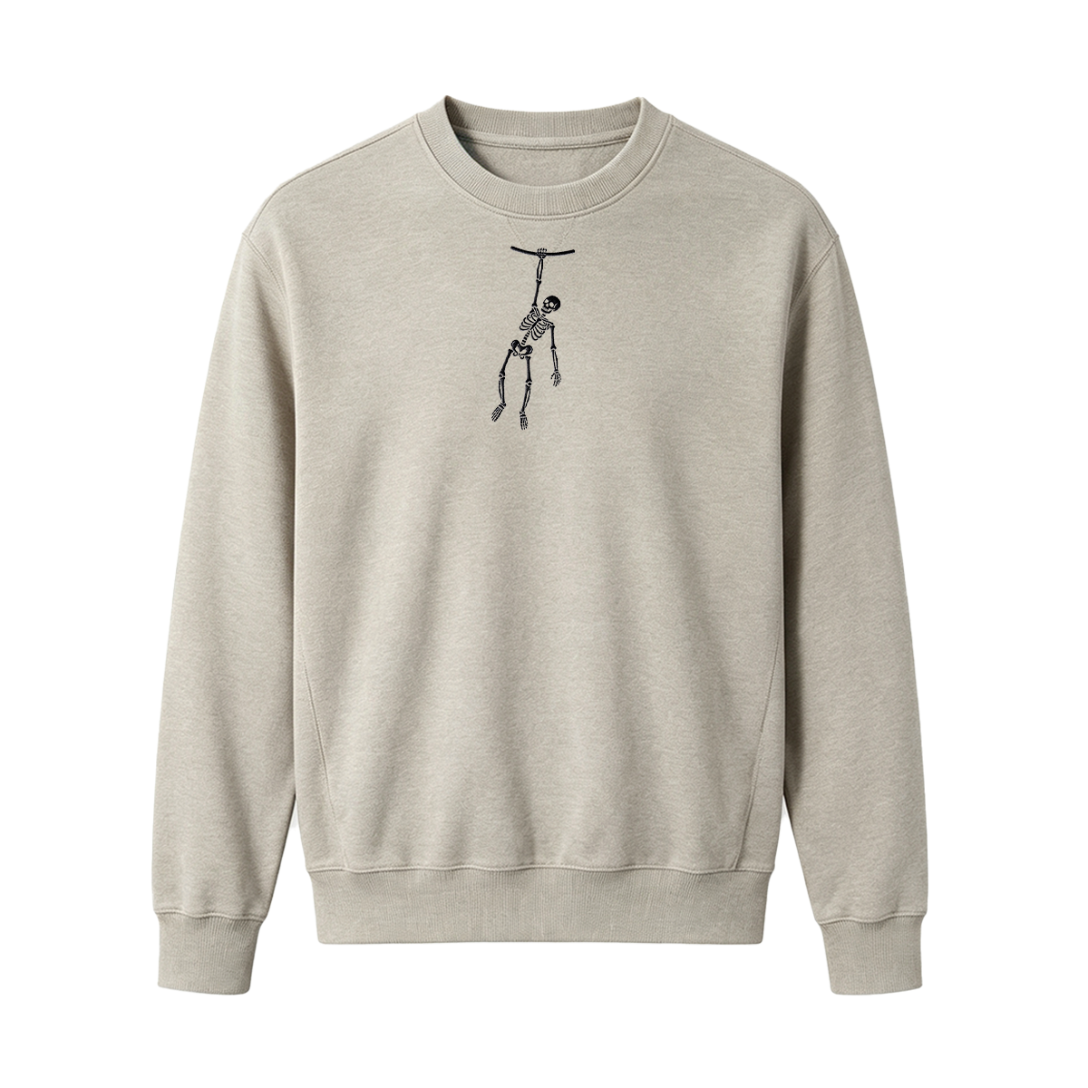Spooky Season Skeleton Embroidered Halloween Sweatshirt