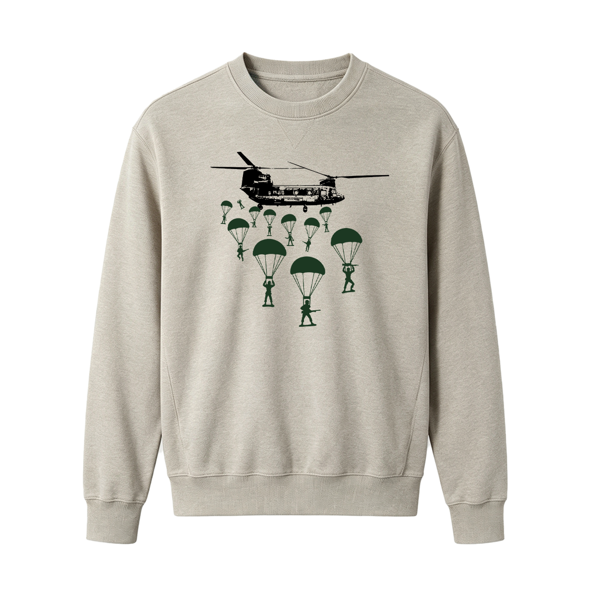 Paratroopers With Chinook Helicopter Oversized T-shirt