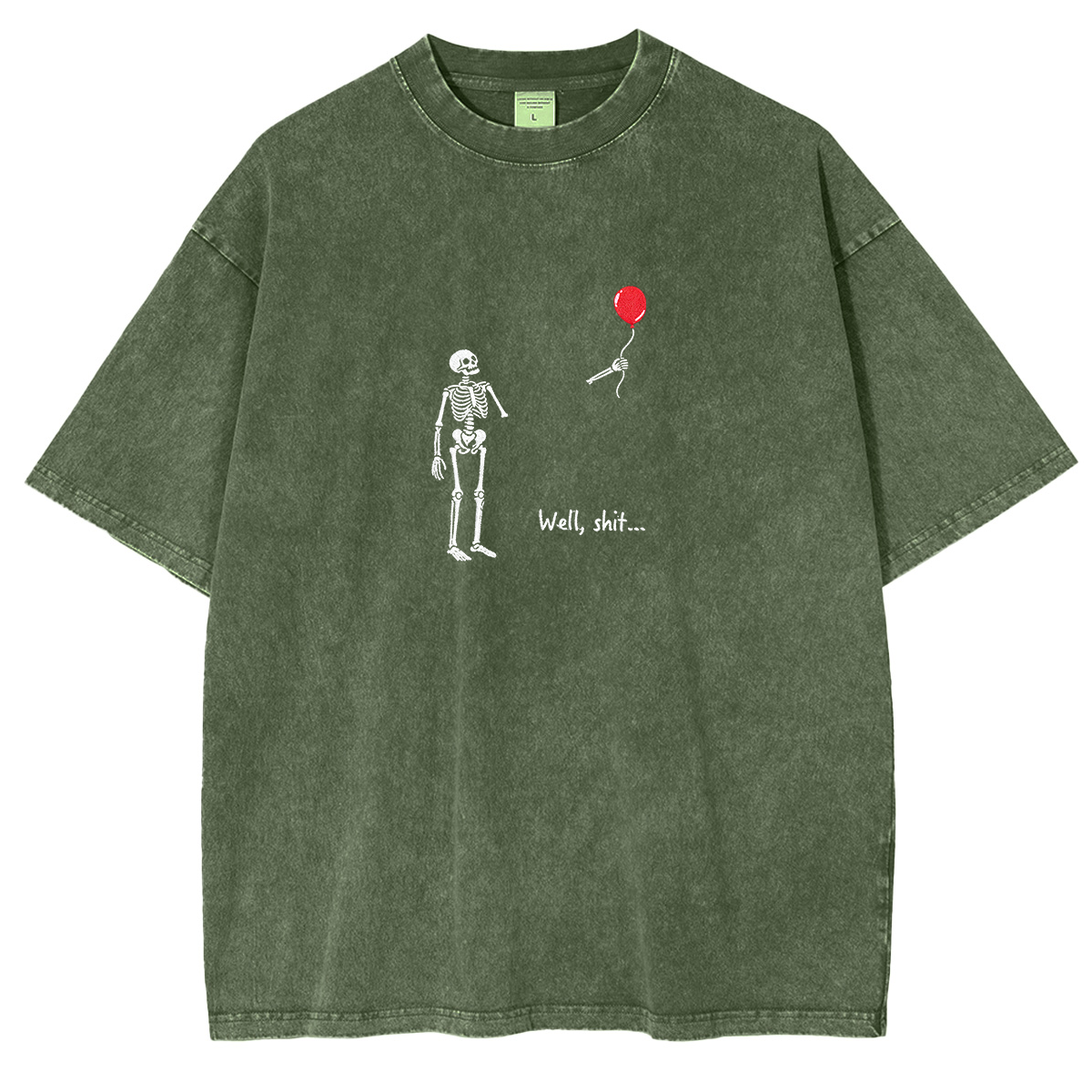 Embroidered Halloween  Weashed Shrit