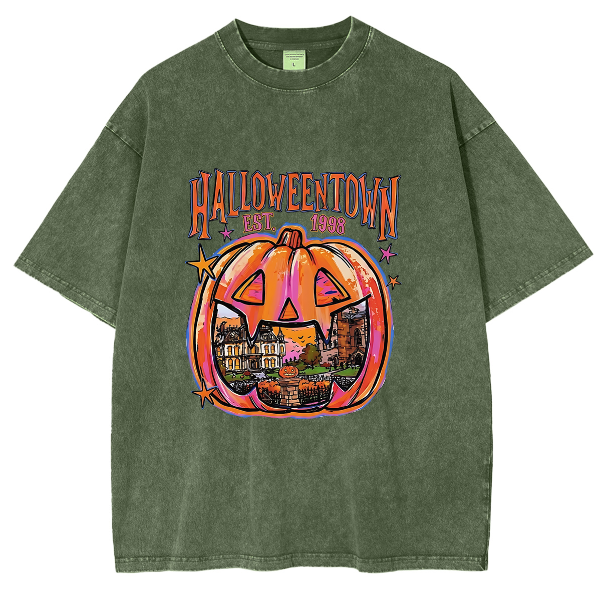 Premium Halloweentown Washed T-shirts
