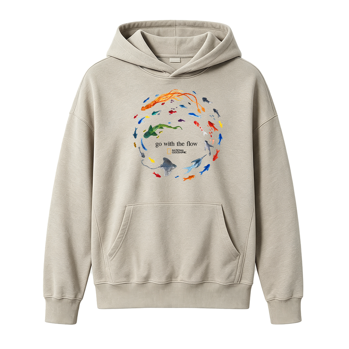 Marine Animals 'Go With The Flow Oversized T-shirt