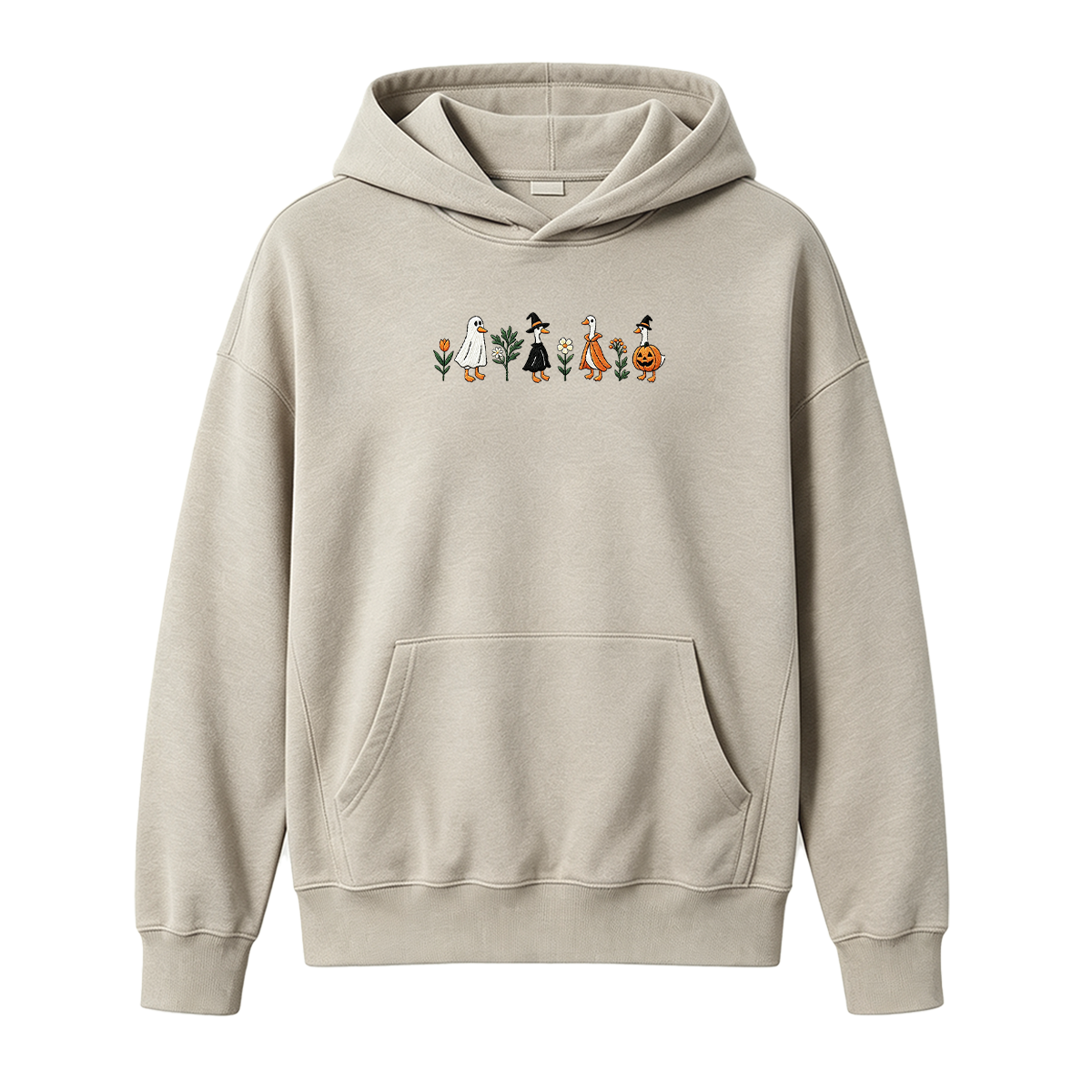 Embroidered Spooky Goose Halloween Hoodie
