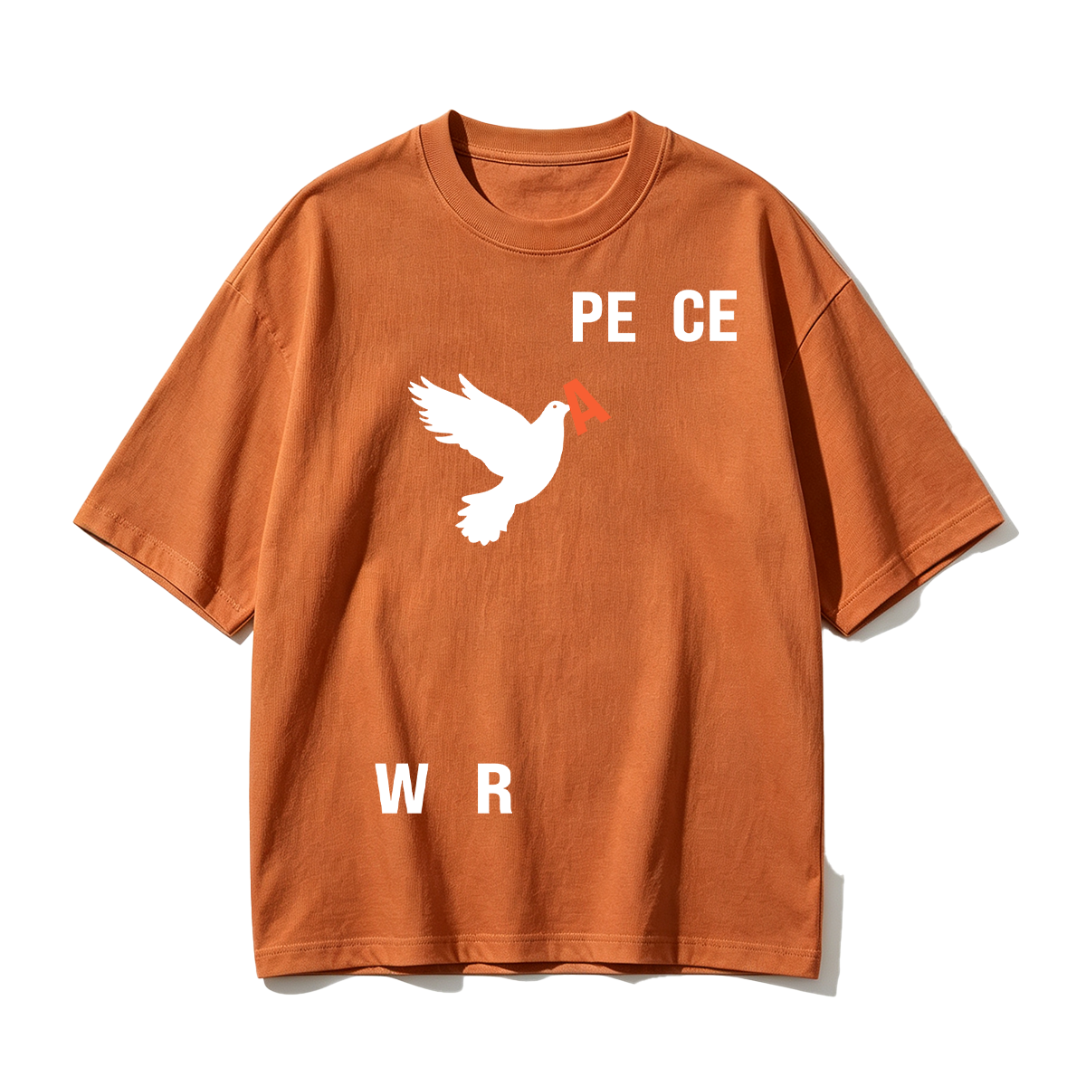 Peace & War Cotton Oversized T-shirt