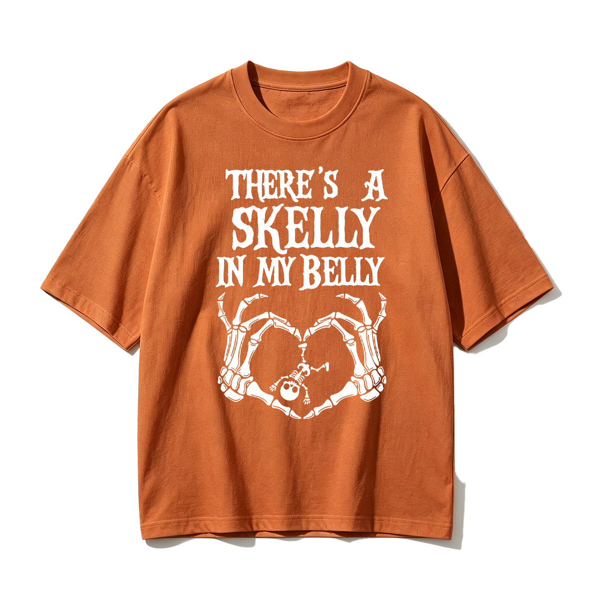 There's Skelly in My Belly Halloween T-shirt