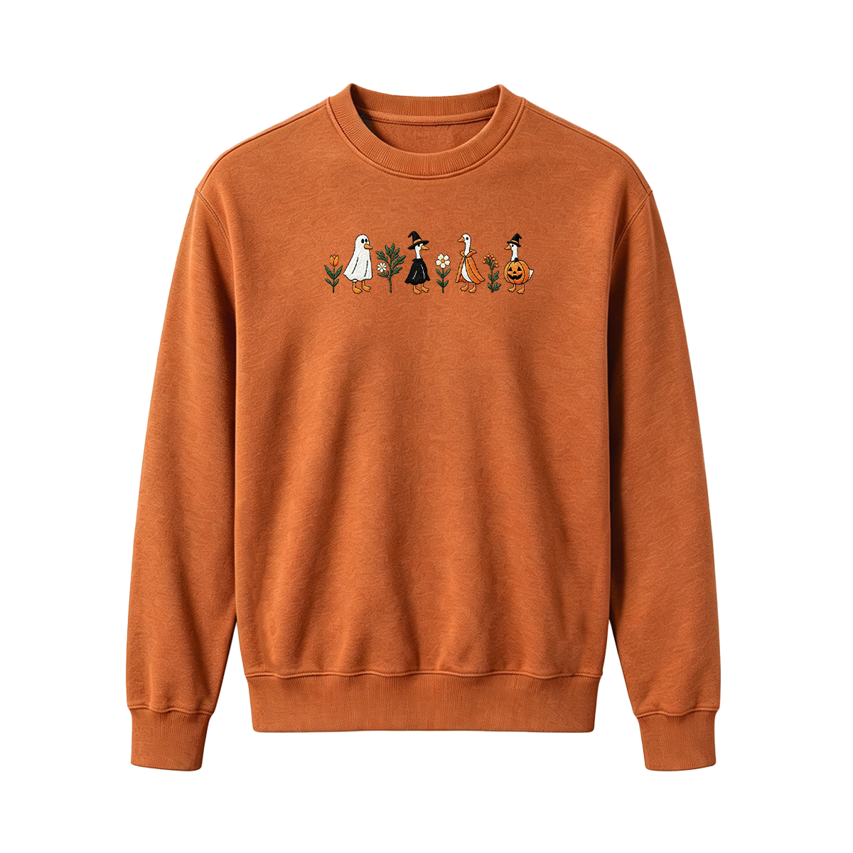 Embroidered Spooky Goose Halloween Sweatshirt