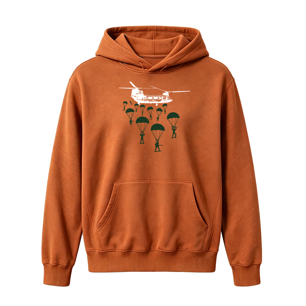 Paratroopers With Chinook Helicopter Oversized T-shirt