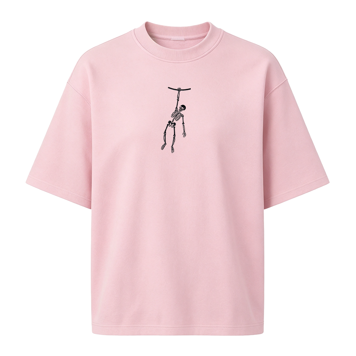 Spooky Season Skeleton Embroidered Halloween T-shirt