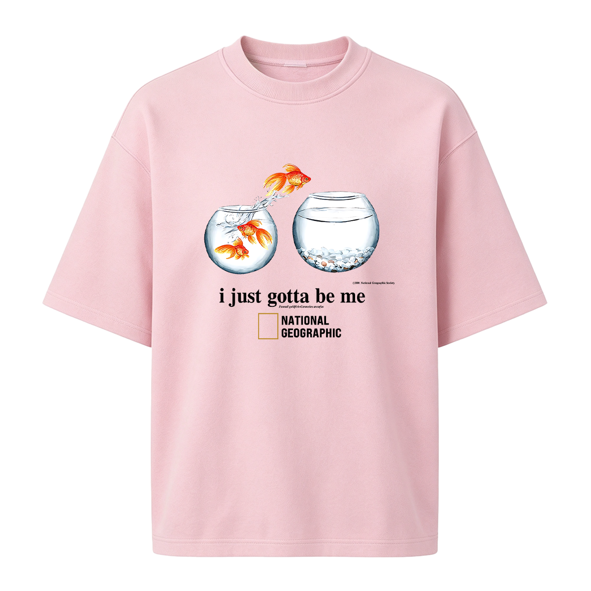 I Just Gotta Be Me Flying Goldfish Oversized T-shirt