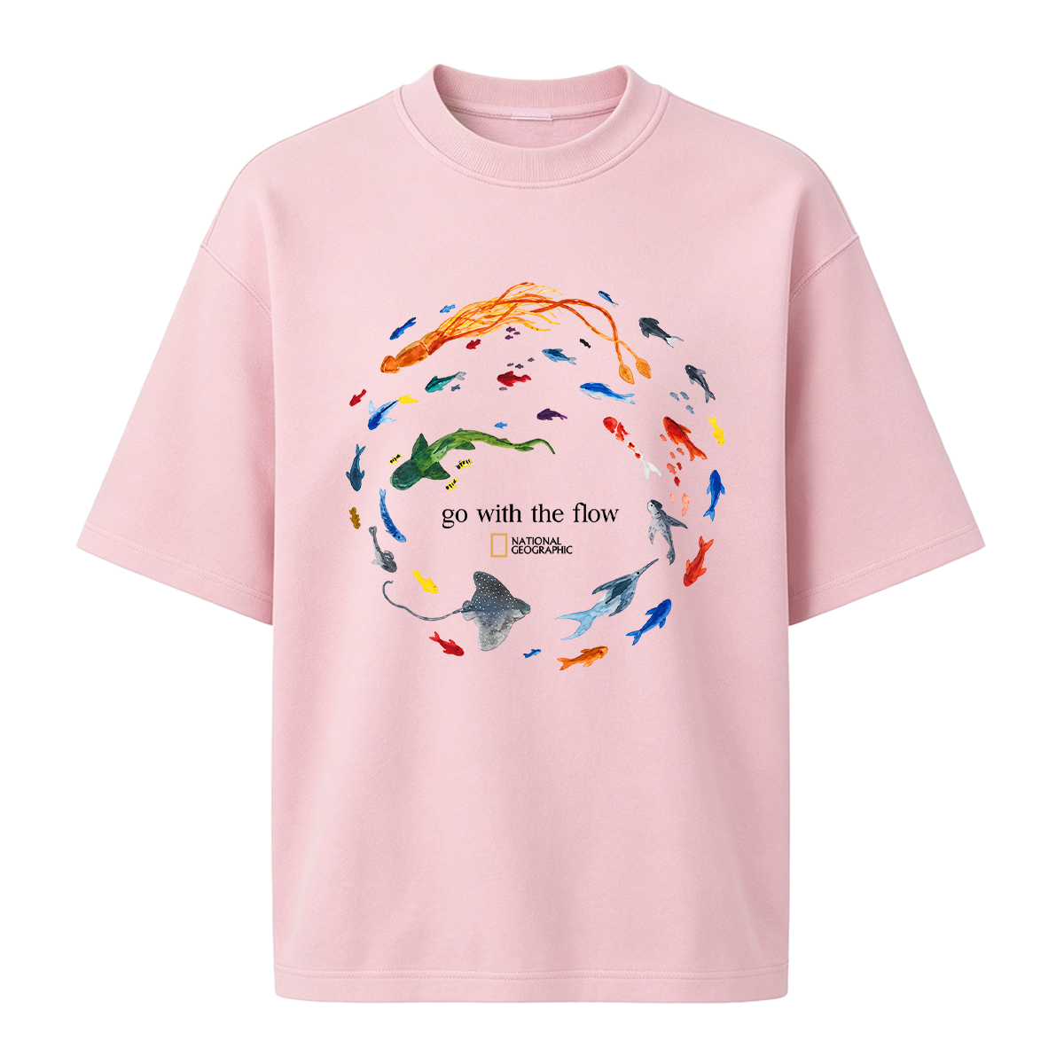 Marine Animals 'Go With The Flow Oversized T-shirt
