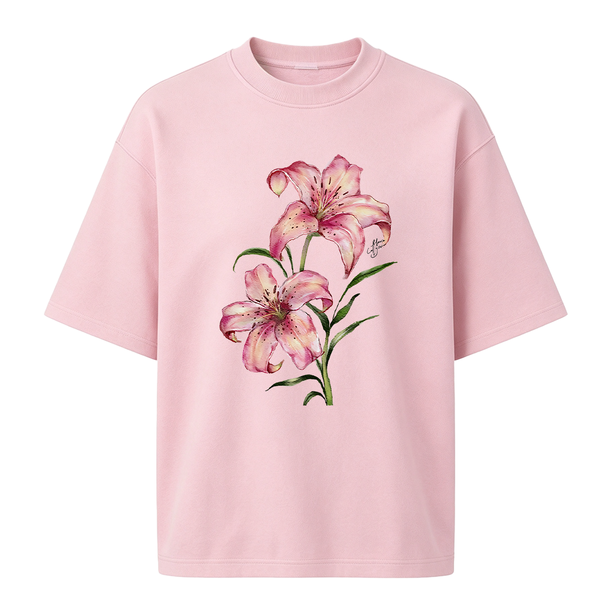 Watercolor lily flowers T-shirt