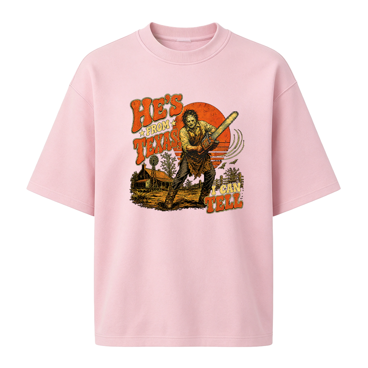 He's From Texas I Can Tell — Slasher Horror T-shirt
