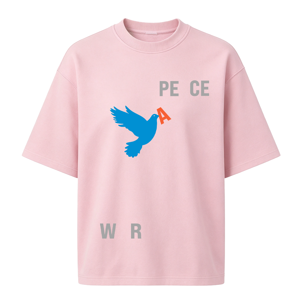 Peace & War Cotton Oversized T-shirt