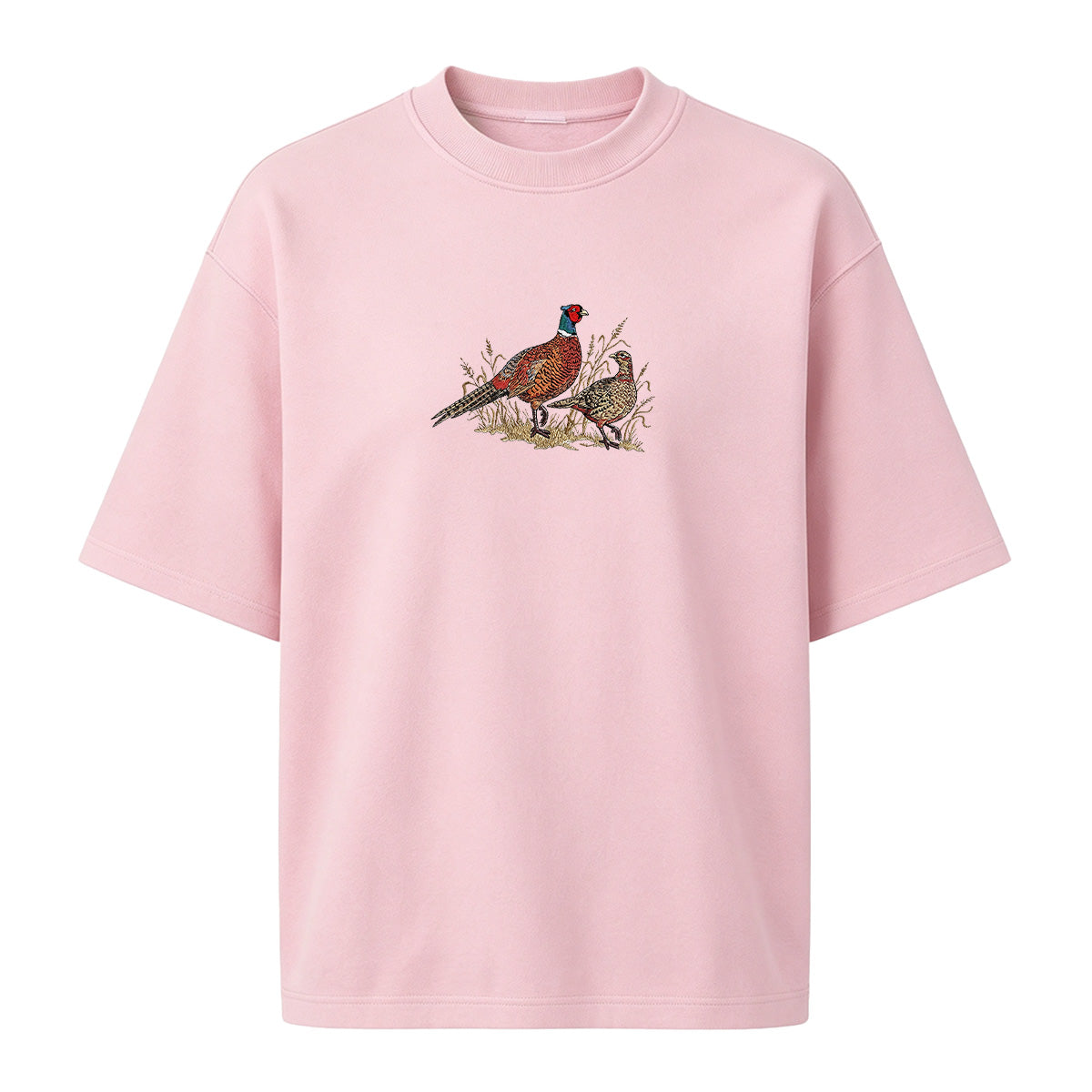 Embroidered Pheasant  T-shirt
