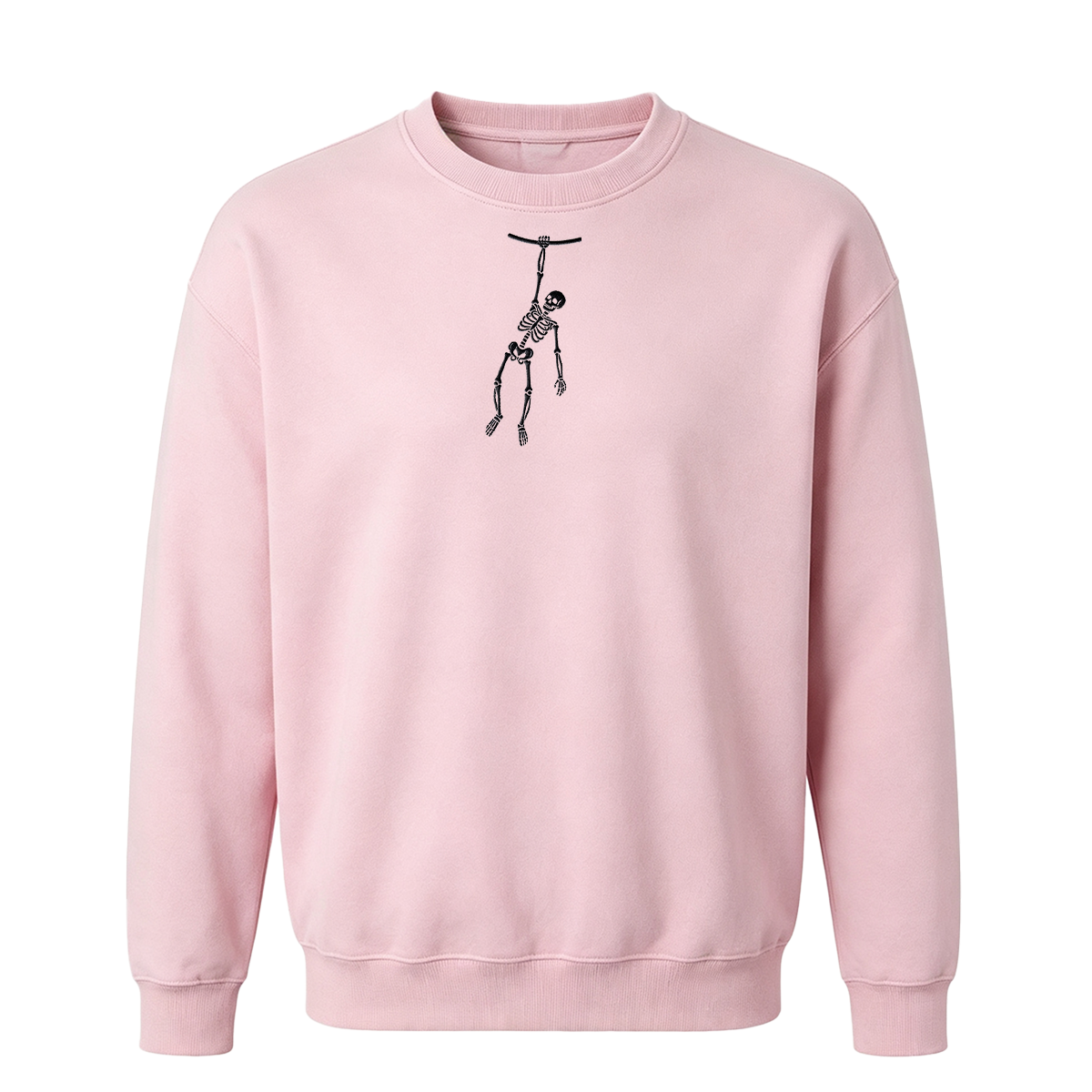 Spooky Season Skeleton Embroidered Halloween Sweatshirt